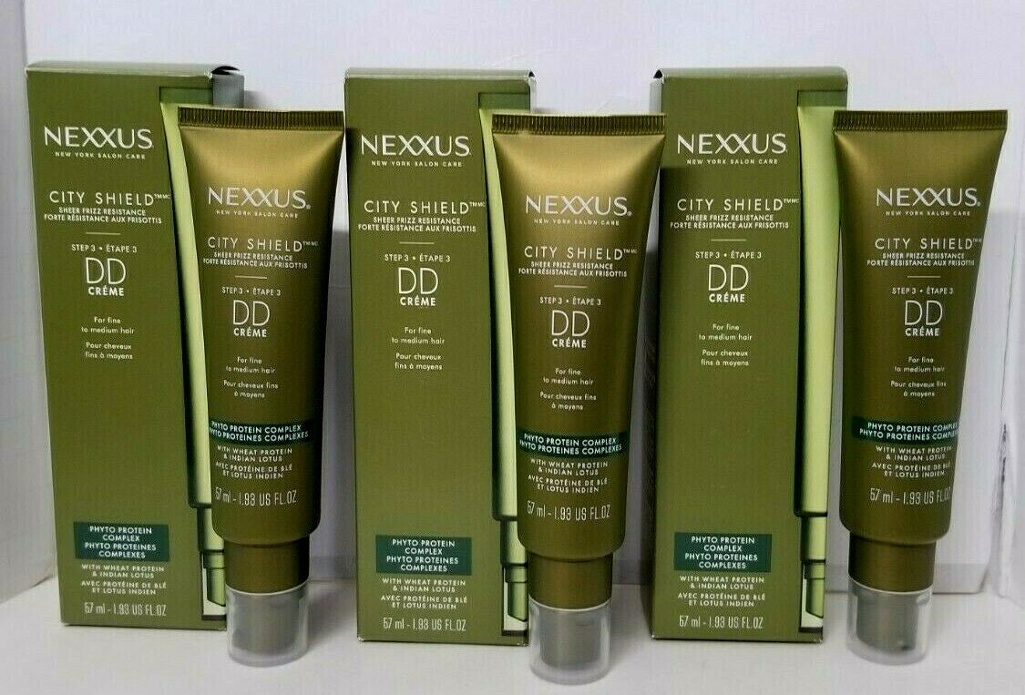 Damage Defense Hair Cream for Fine to Medium Hair - Nourishing City Shield Step 3, 3 Pack