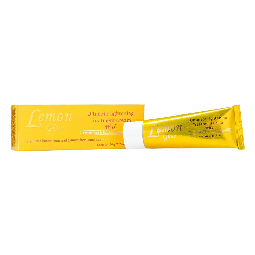 Lemon Glow Skin Brightening Treatment Cream with Lemon Peel & Lingonberry Oil - 1.7 oz