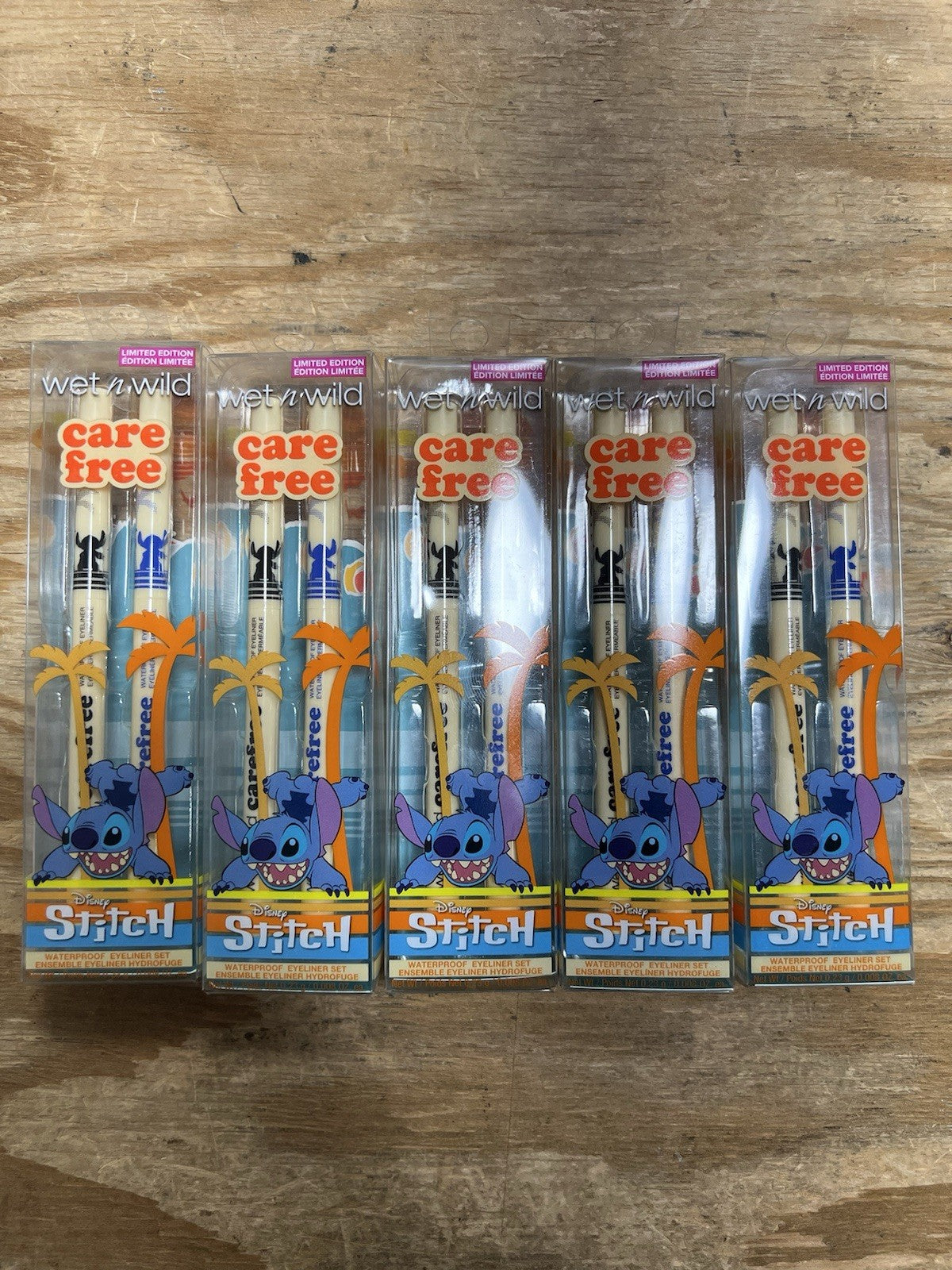 Wet n Wild Lilo & Stitch Waterproof Eyeliner Set Black & Blue 5-Pack