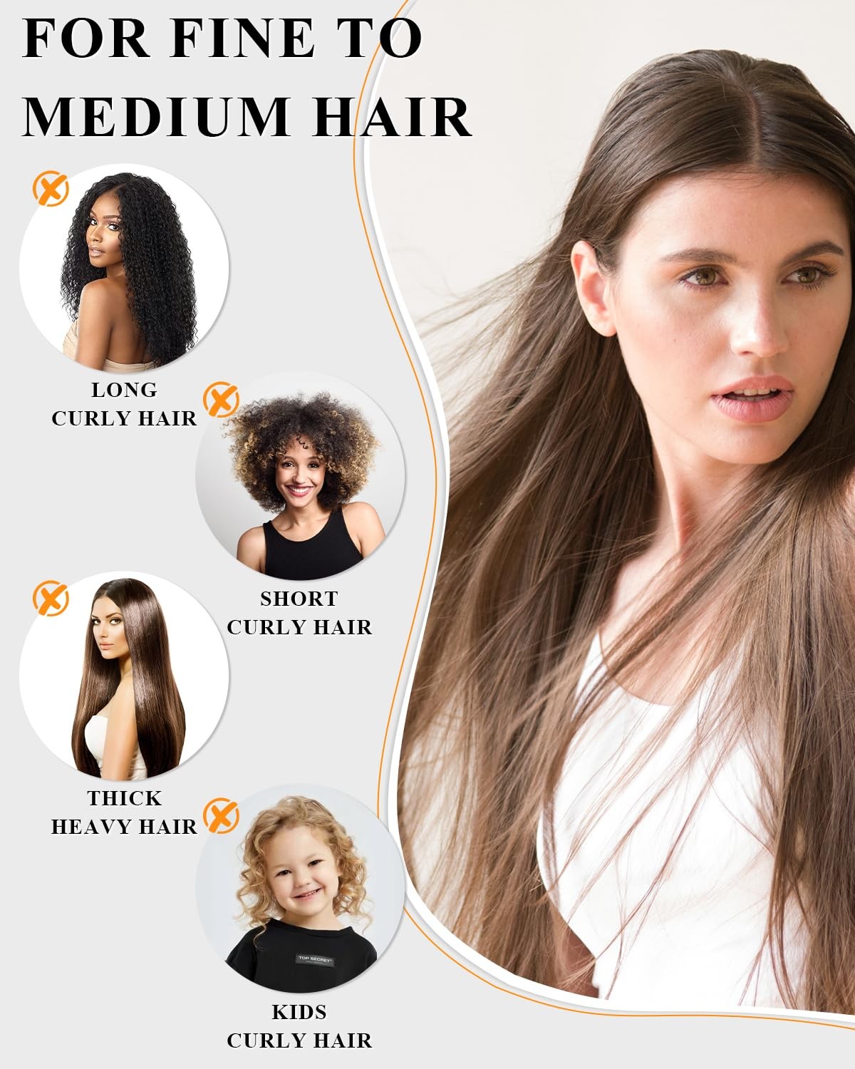 Boar Bristle Hair Brush for Slick Back Styling - Natural Shine & Flyaway Control