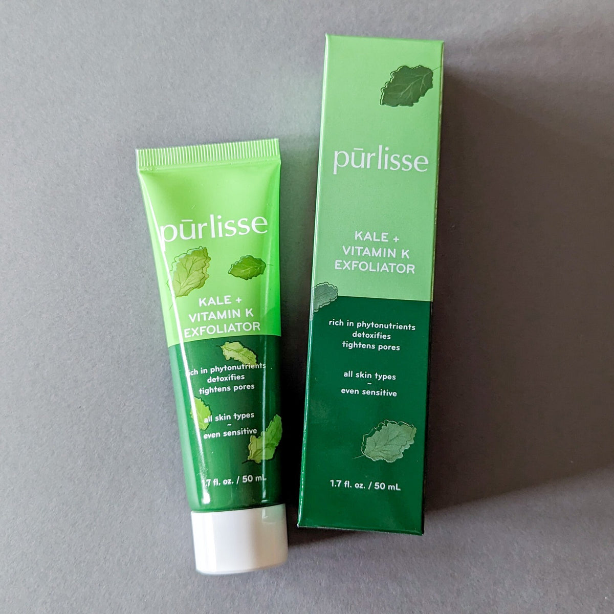 Purlisse Kale + Vitamin K Exfoliator - Full Size 1.7oz/50ml Sealed