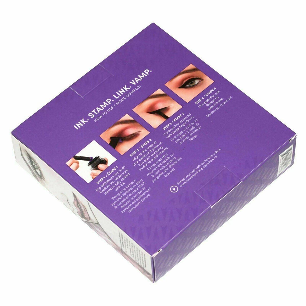 Eyeliner Stamp Kit - Winged Liner Stamp & Brush Set for Perfect Cat Eye
