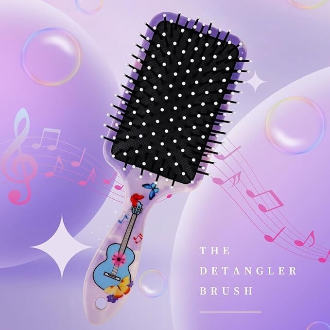 Taylor Girls Pop Singer Inspired Hair Brush with Scrunchies - USA Seller Fast Ship