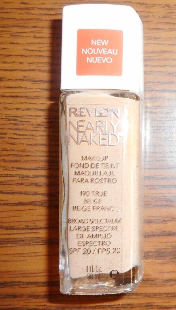 Face Makeup Foundation - Revlon Nearly Naked 1 Fl Oz for Natural Look
