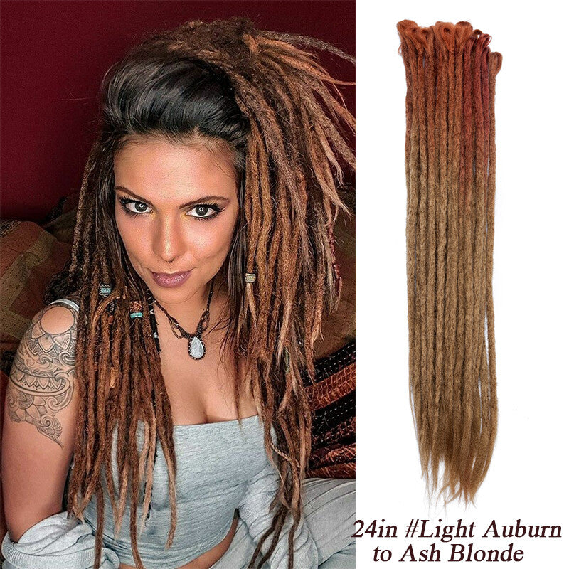 Ombre Dreads Locs Crochet Dreadlock Extensions Faux Long Natural Look