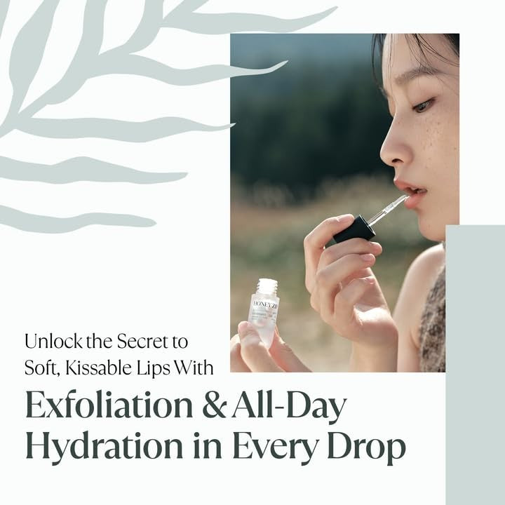 Moisturizing Lip Oil with Natural Oils - Hydrating Lip Treatment 3.71 mL