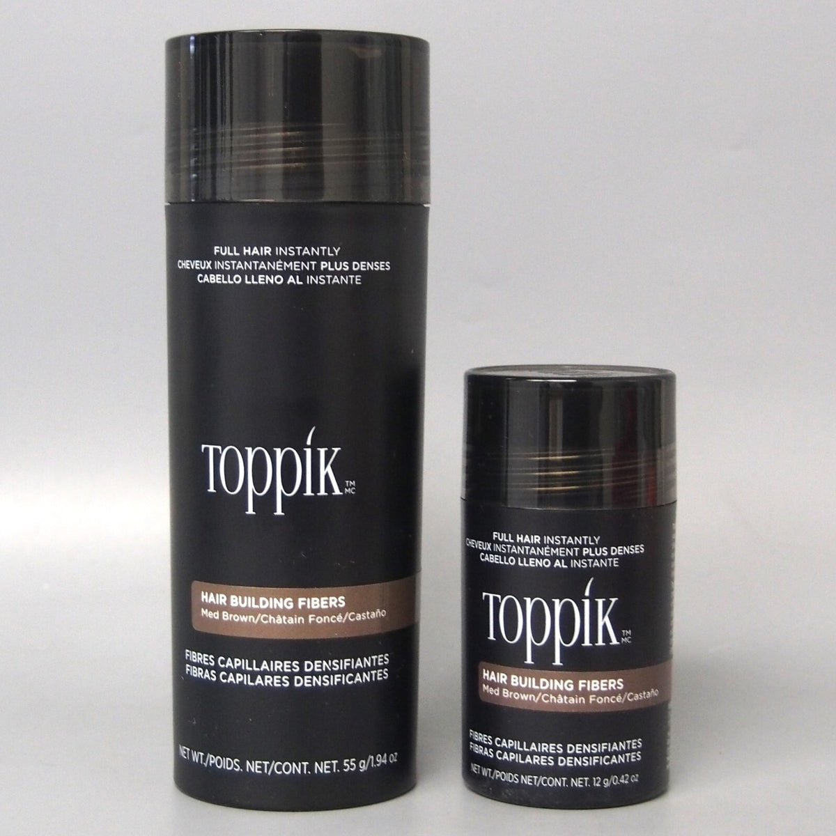 DUO Toppik Medium Brown Giant Size 55gr / 1.94oz & Med Regular