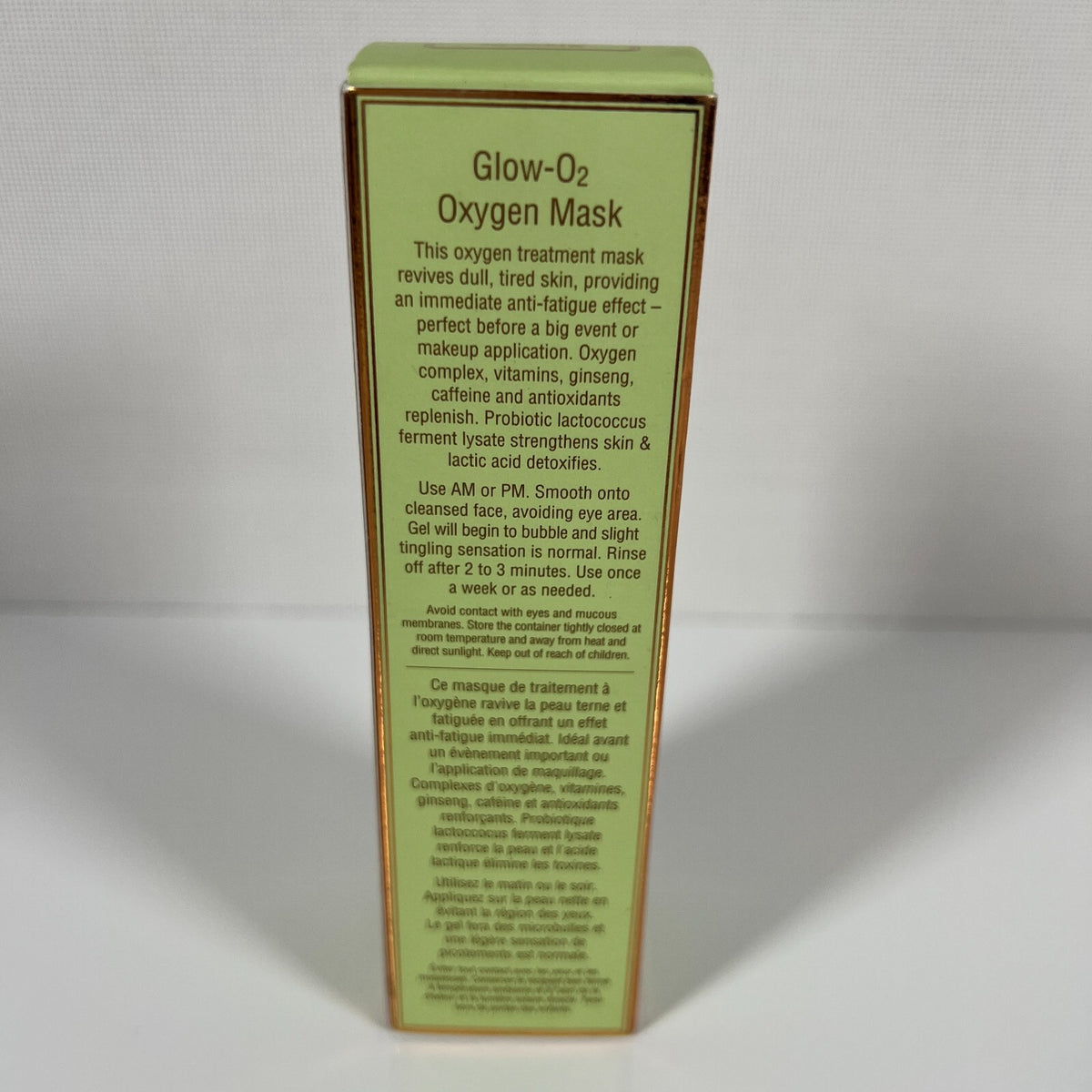 GLOW-O2 Oxygen Mask with Probiotic & Caffeine 1.69 fl oz