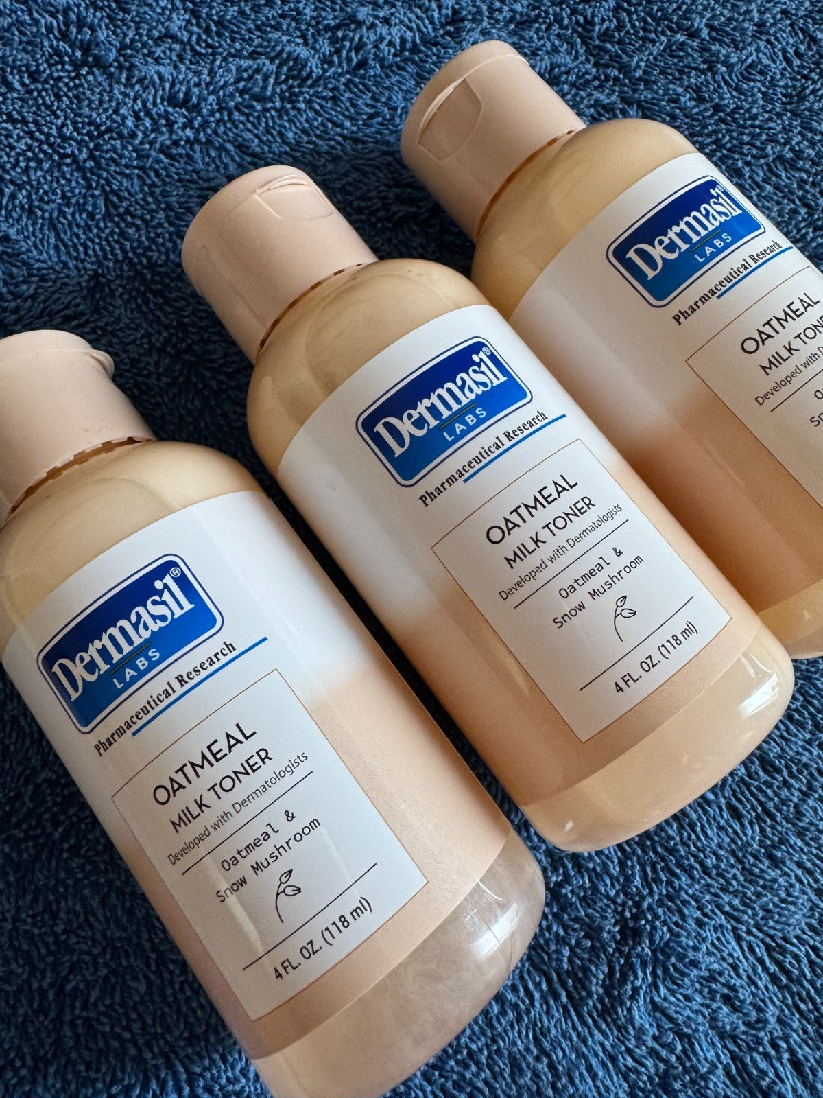 Hydrating Oatmeal & Snow Mushroom Toner - Set of 3 - Gentle Skin Care