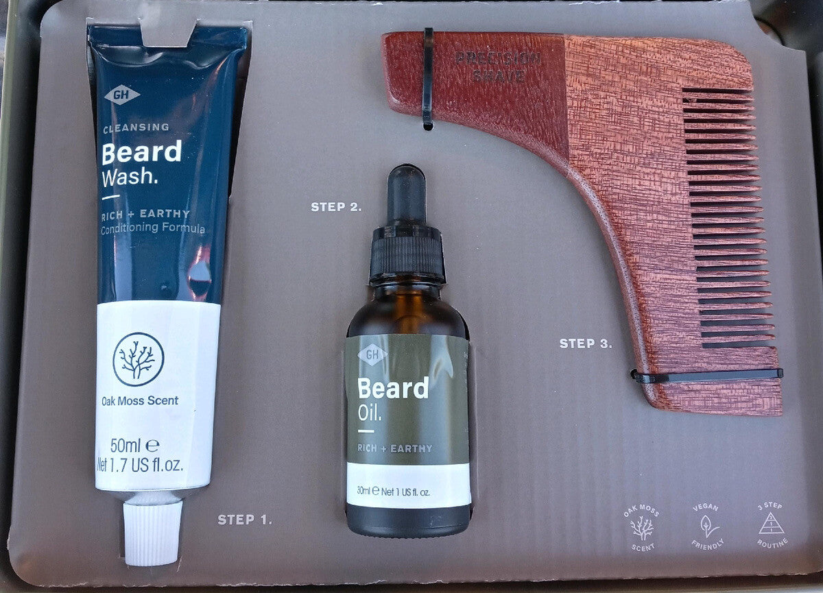 GH Gentleman's Hardware Beard Survival Kit Brand New Comb Plus Creams