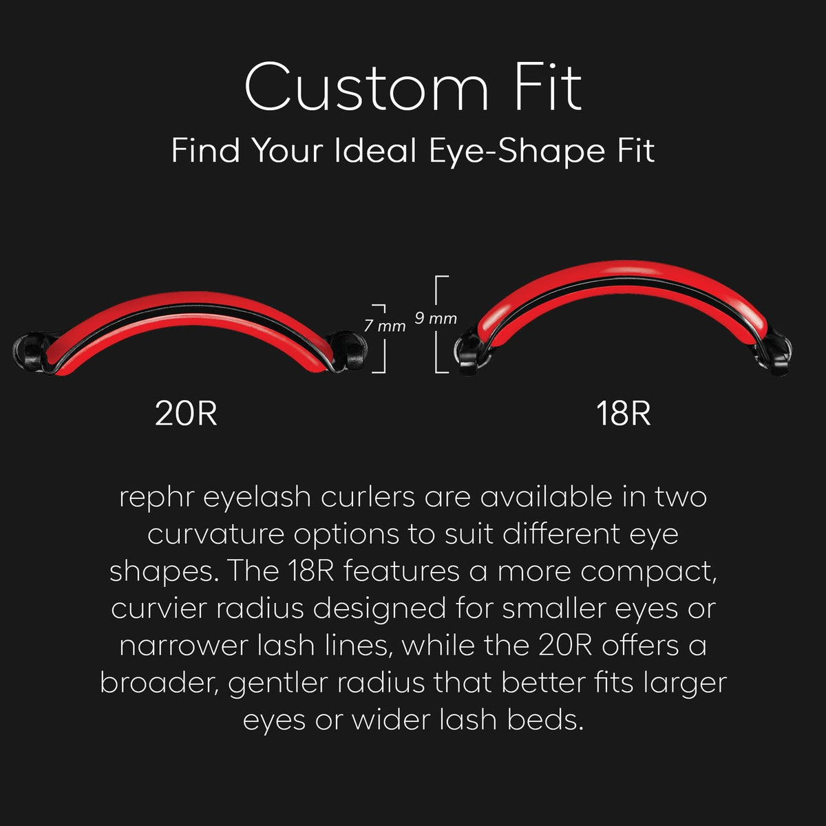 Narrow & Round Eyelash Curler for Small, Rounded Eyes - Professional Lash Tool