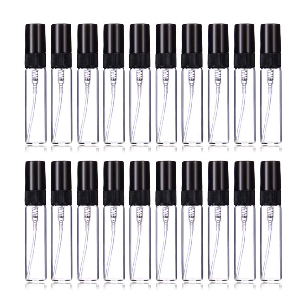20pcs 5ml Refillable Perfume Spray Bottles Travel Mist Atomizers