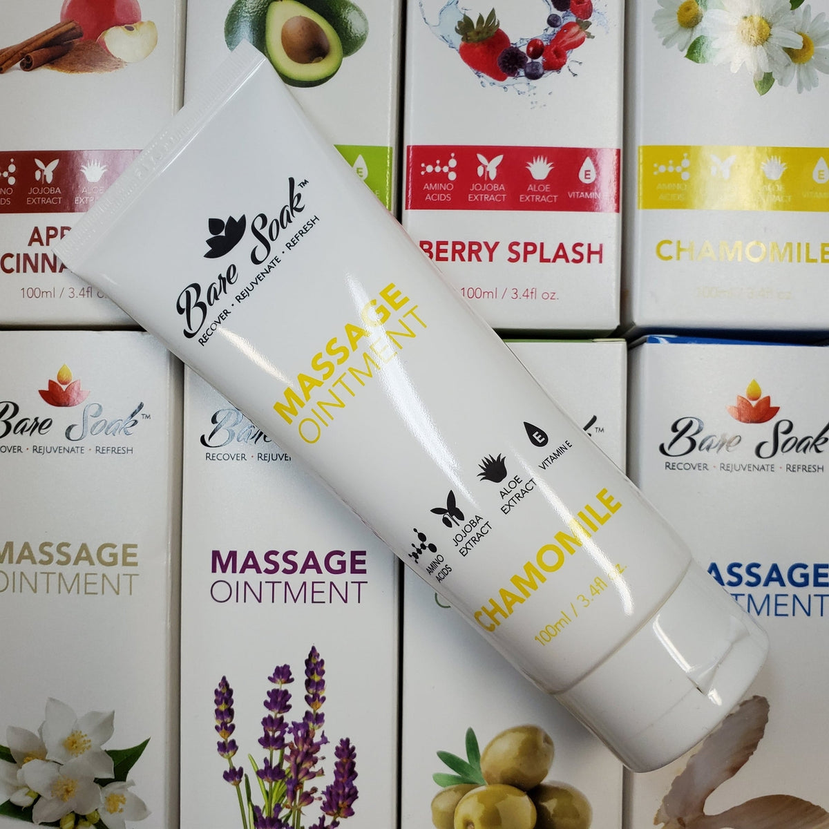 Massage Ointment Lotion 3.4 fl oz - 12 Scents