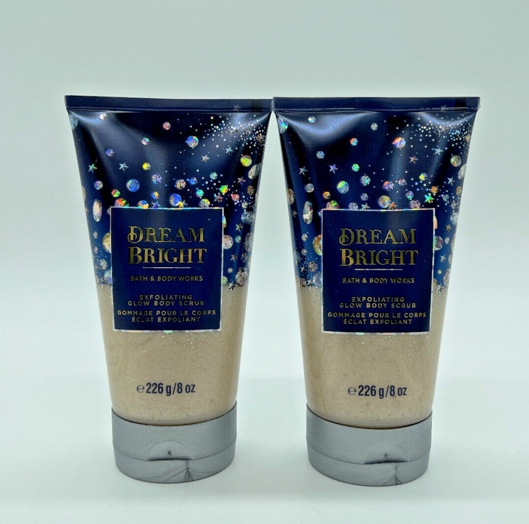 Bath & Body Works DREAM BRIGHT Exfoliating Glow Scrub X2