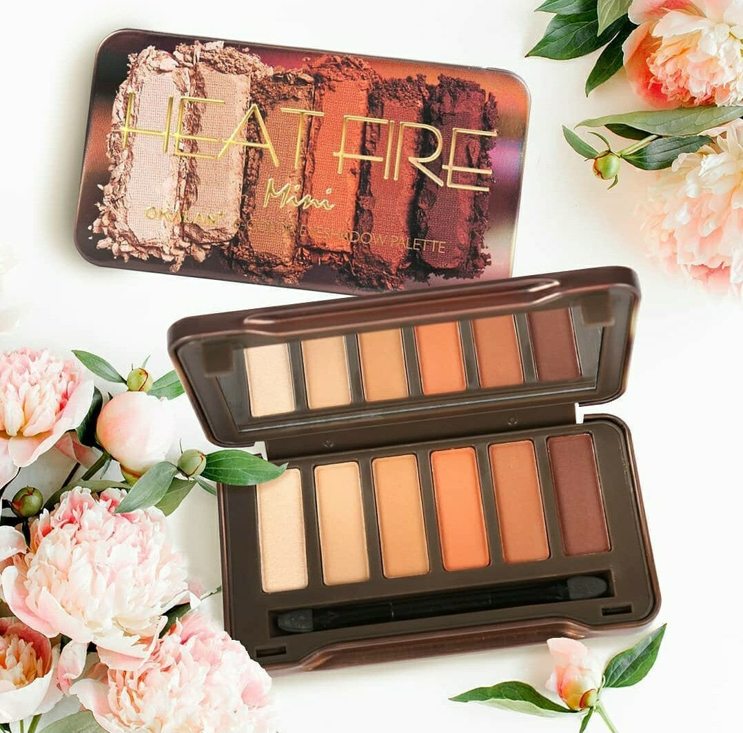 Heat Fire Eyeshadow Palette Mini – 6 Tone Colors, Soft Texture, Compact