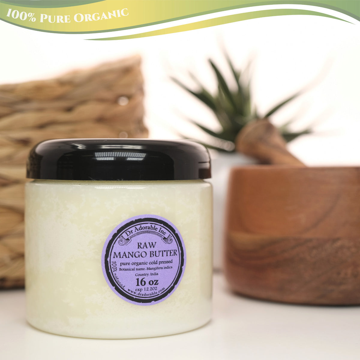Organic Cold Pressed Mango Butter Raw