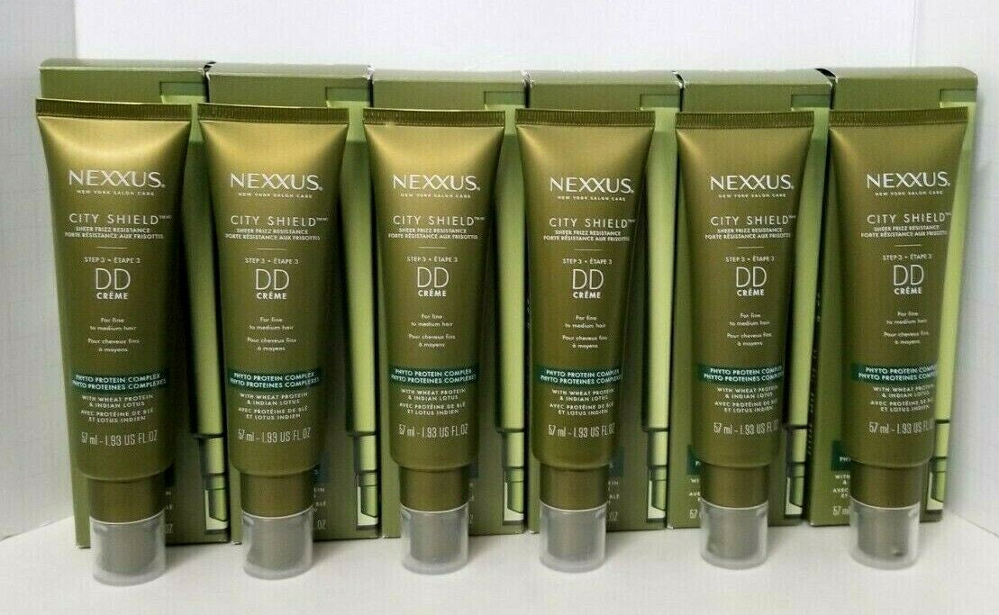 6 Pack Hair Care Set - NEXXUS City Shield Step 3 DD Creme for Fine to Medium Hair, Humidity & Heat Resistance