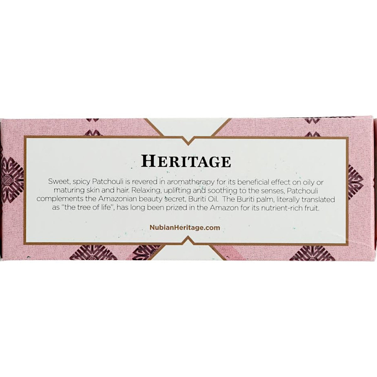 Nubian Heritage Bar Soap Patchouli & Buriti, Toning Uplifting, 5