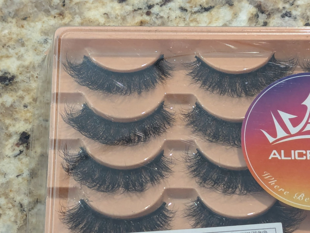 False Eyelashes Short Extension 14 Pairs - Natural Look & Volume