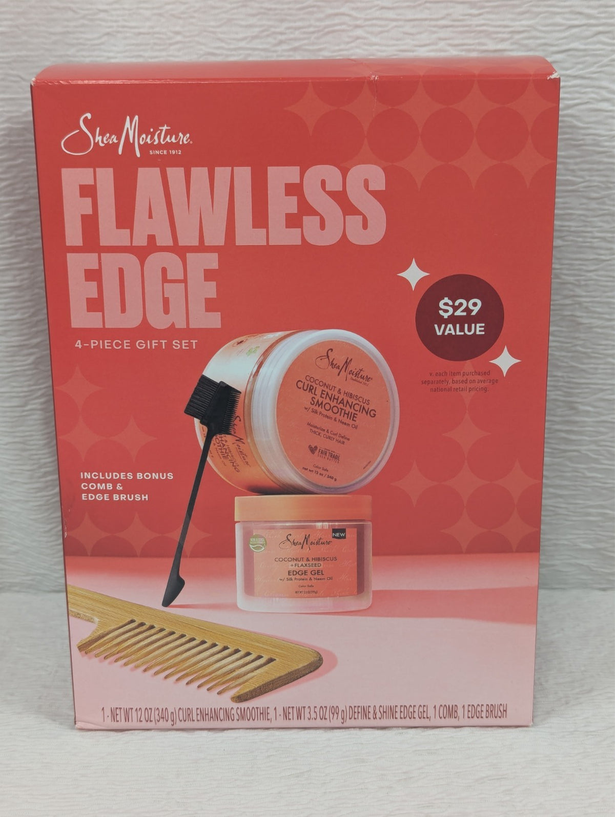 Shea Moisture - Flawless Edge 4-Piece Christmas Gift Set