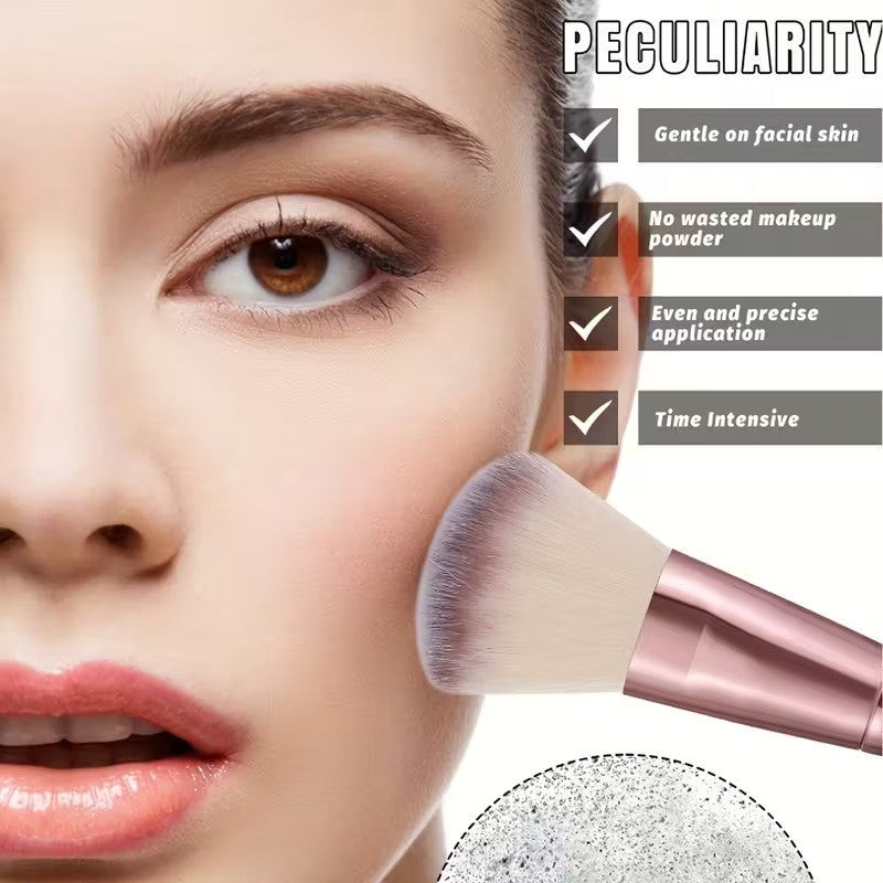 25-Piece Makeup Brush Set for Face & Eyes - Professional Cosmetic Tools