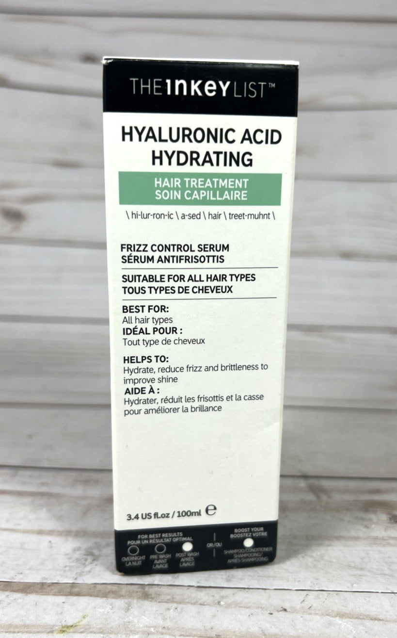 Hydrating Hair Serum with Hyaluronic Acid & Frizz Control - 3.4oz