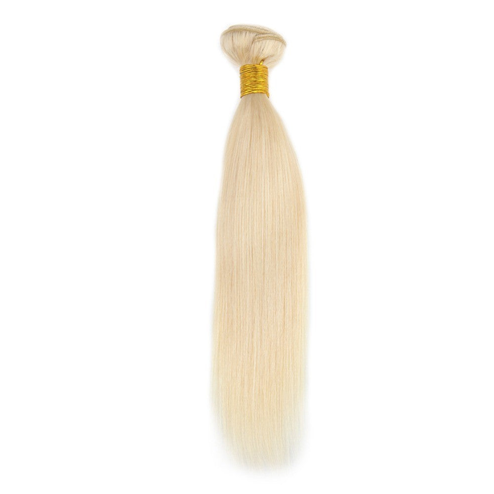 Virgin Remy Human Hair Extensions - Blonde Straight 10-32 Inch Bundles