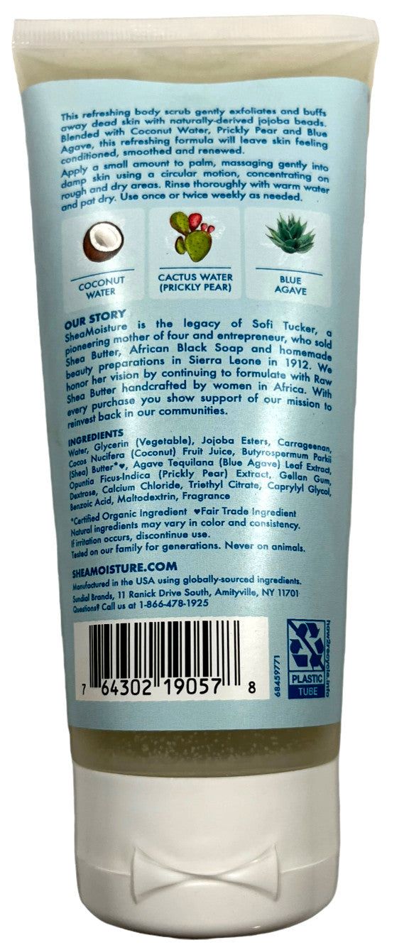 Shea Moisture Coconut & Cactus Water Body Scrub 6 oz / 170g