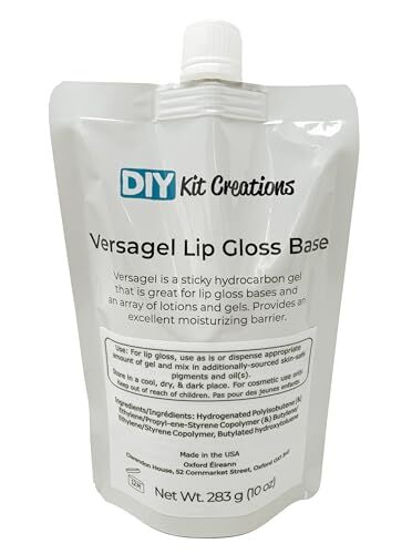 Versagel Lip Gloss Base 10oz - Clear, Moisturizing Emollient for DIY Lip Products