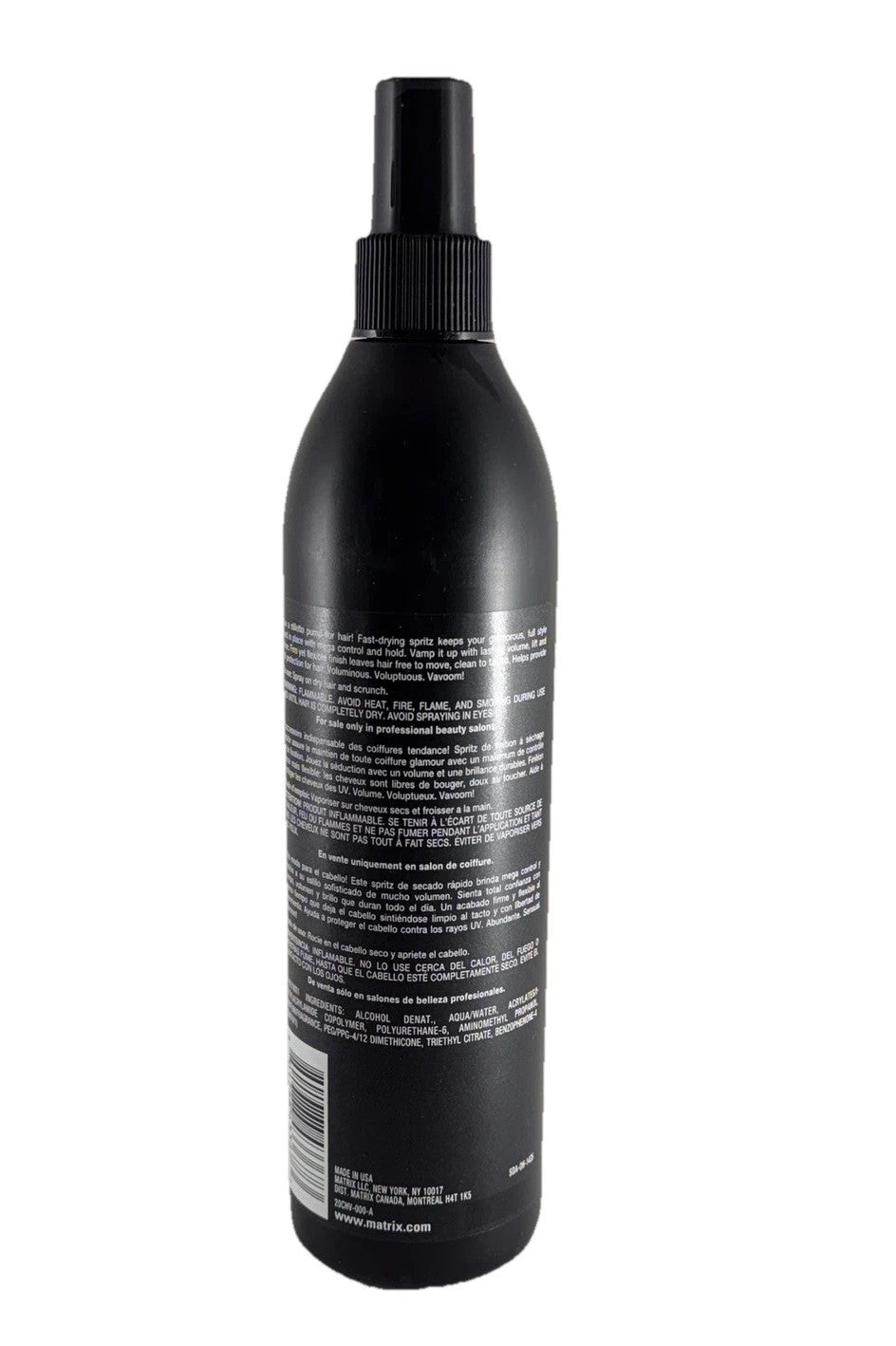 Matrix Vavoom Size Me Up Finishing Hair Spray 400ml 13.5oz - Strong Hold, Shine