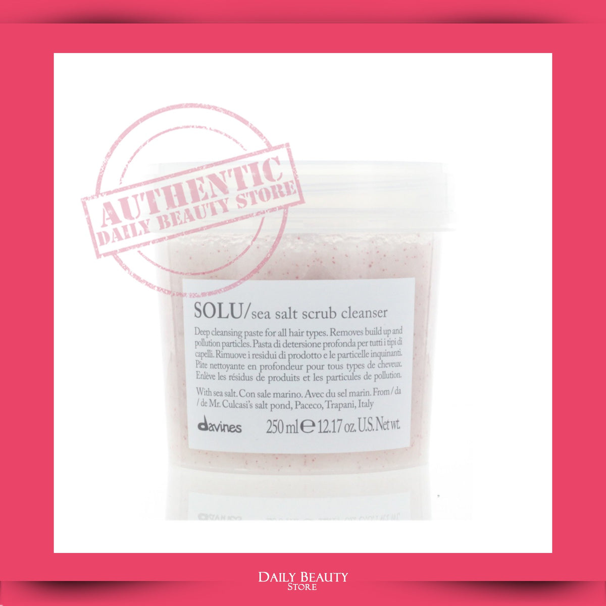 Sea Salt Hair Scrub - Gentle Scalp & Hair Exfoliant 250ml