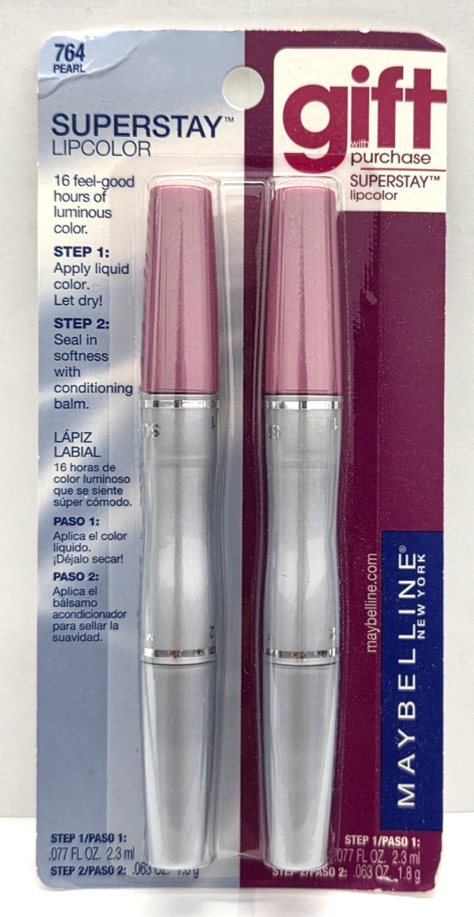 Maybelline Superstay Lip Color 764 Pearl - 2 Pack Long-Lasting Lipstick