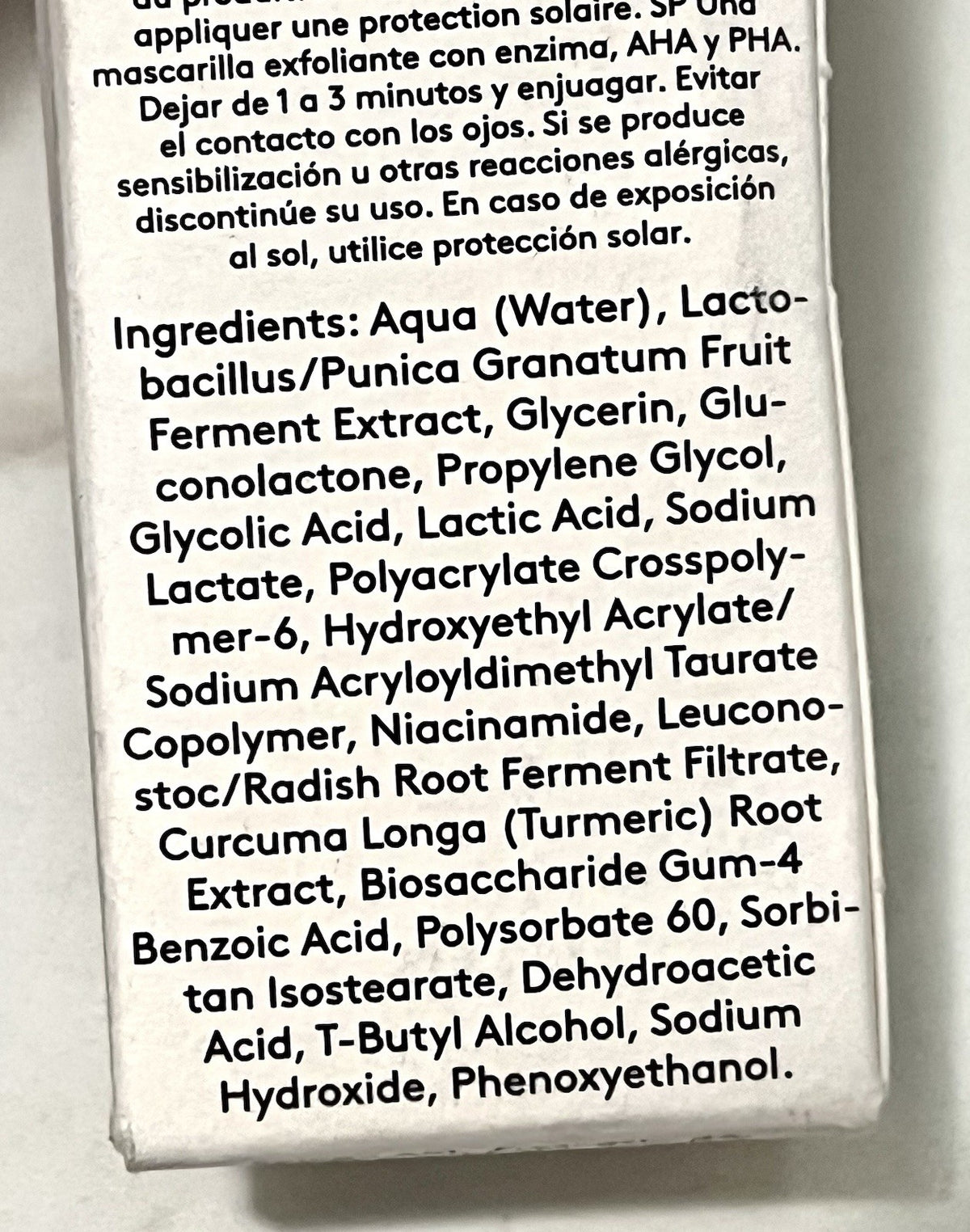 Peel Mask with Enzyme AHA PHA Facial - 1.7 oz