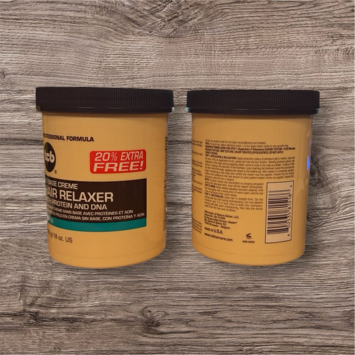 Hair Relaxer with Protein - No Base Hair Perm 2 Pack 18oz Each