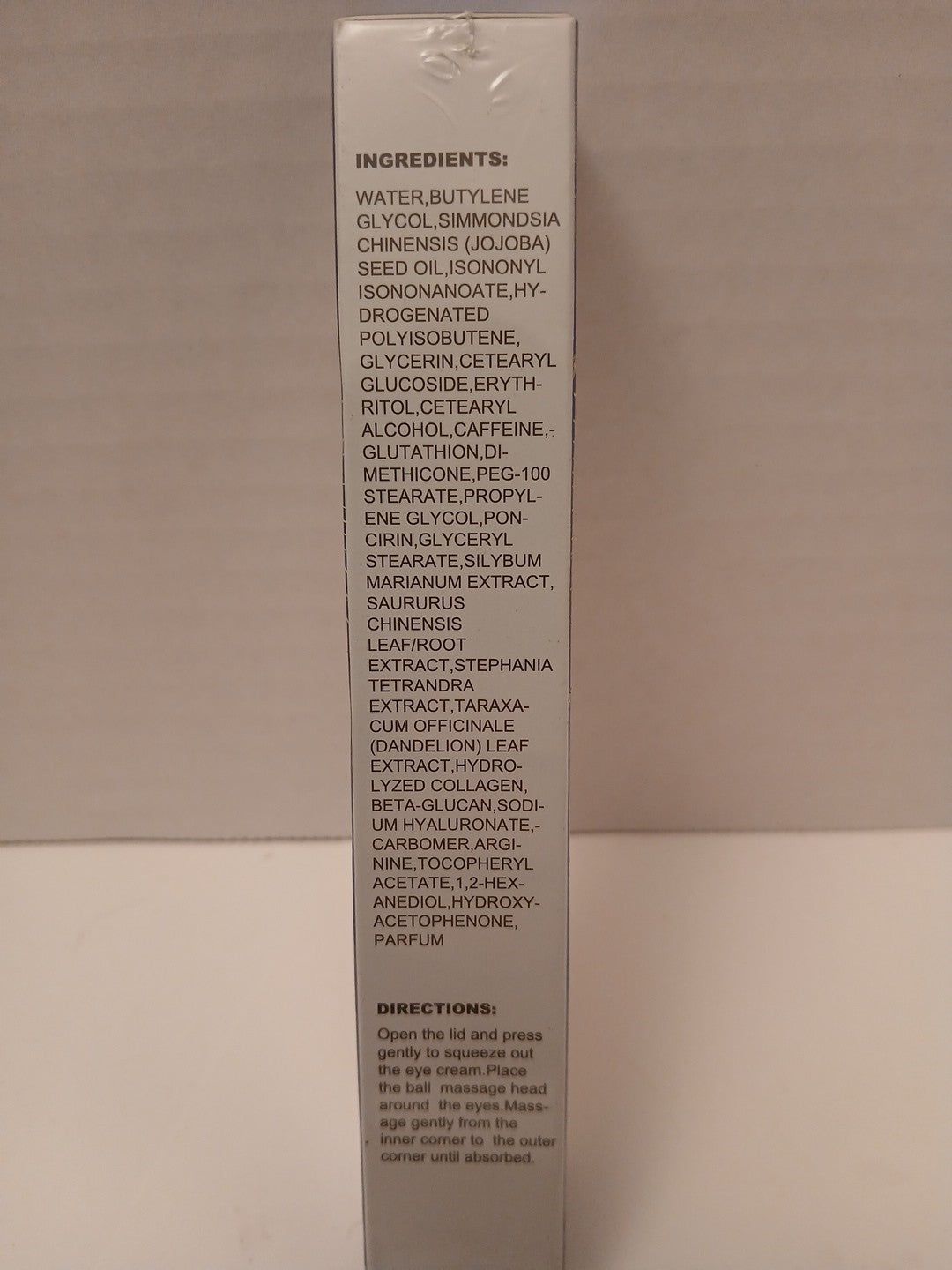Eye Cream with 5% Caffeine and Roller Applicator - 0.5 fl oz