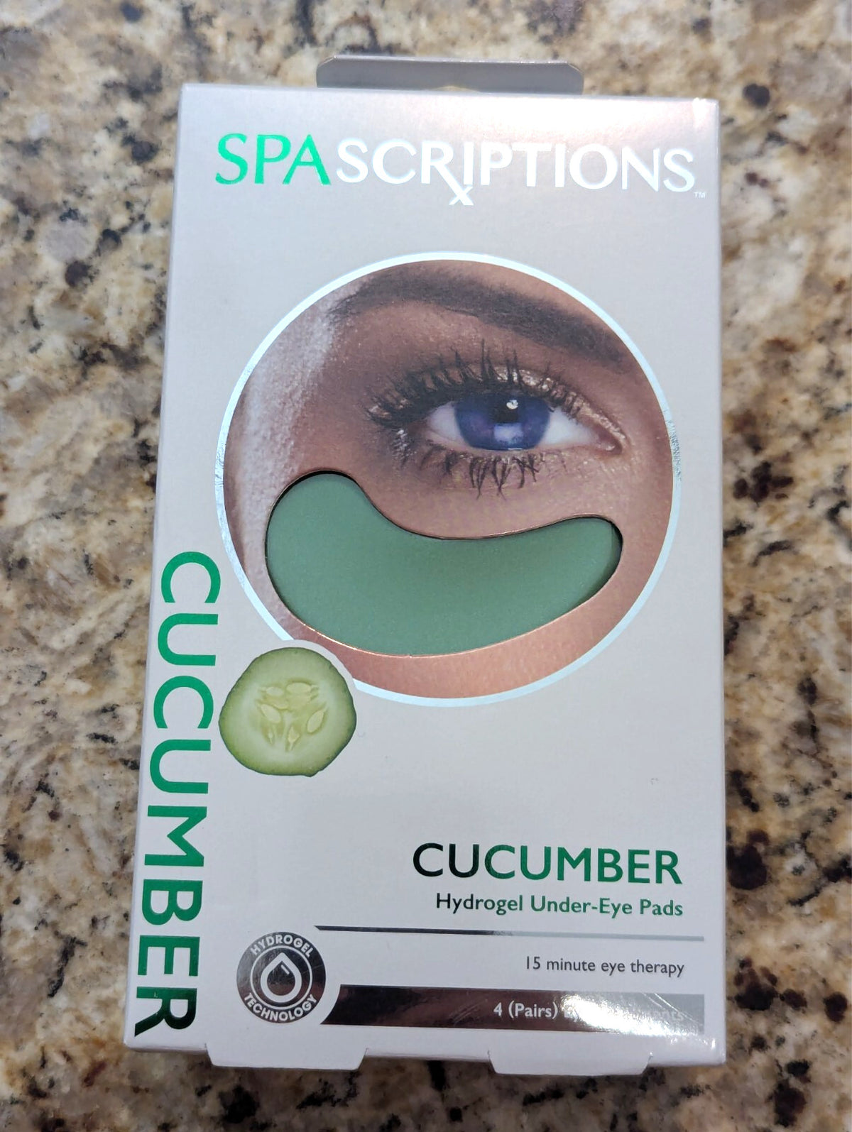 Cucumber Hydrogel Under-Eye Pads - 4 Pairs Eye Treatment for Dark Circles & Puffiness