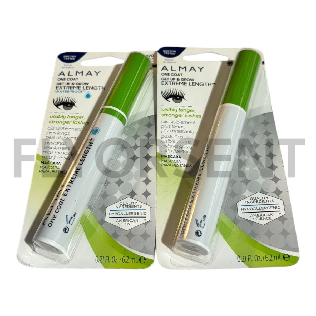 Almay Waterproof Mascara 020 Black – 2 Pack Extreme Length & Lash Growth