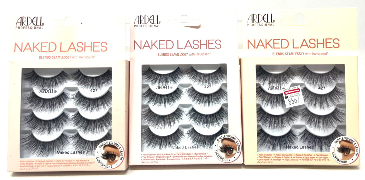 Ardell Naked False Eyelashes - 4 Pairs Sealed Makeup Lashes 427