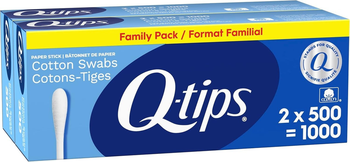 Cotton Swabs Pack of 2 - Soft, High-Absorbency Personal Care Tools