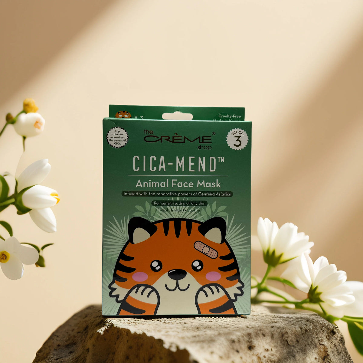 Cica Sheet Masks - Set of 3 Tiger Print Face Masks