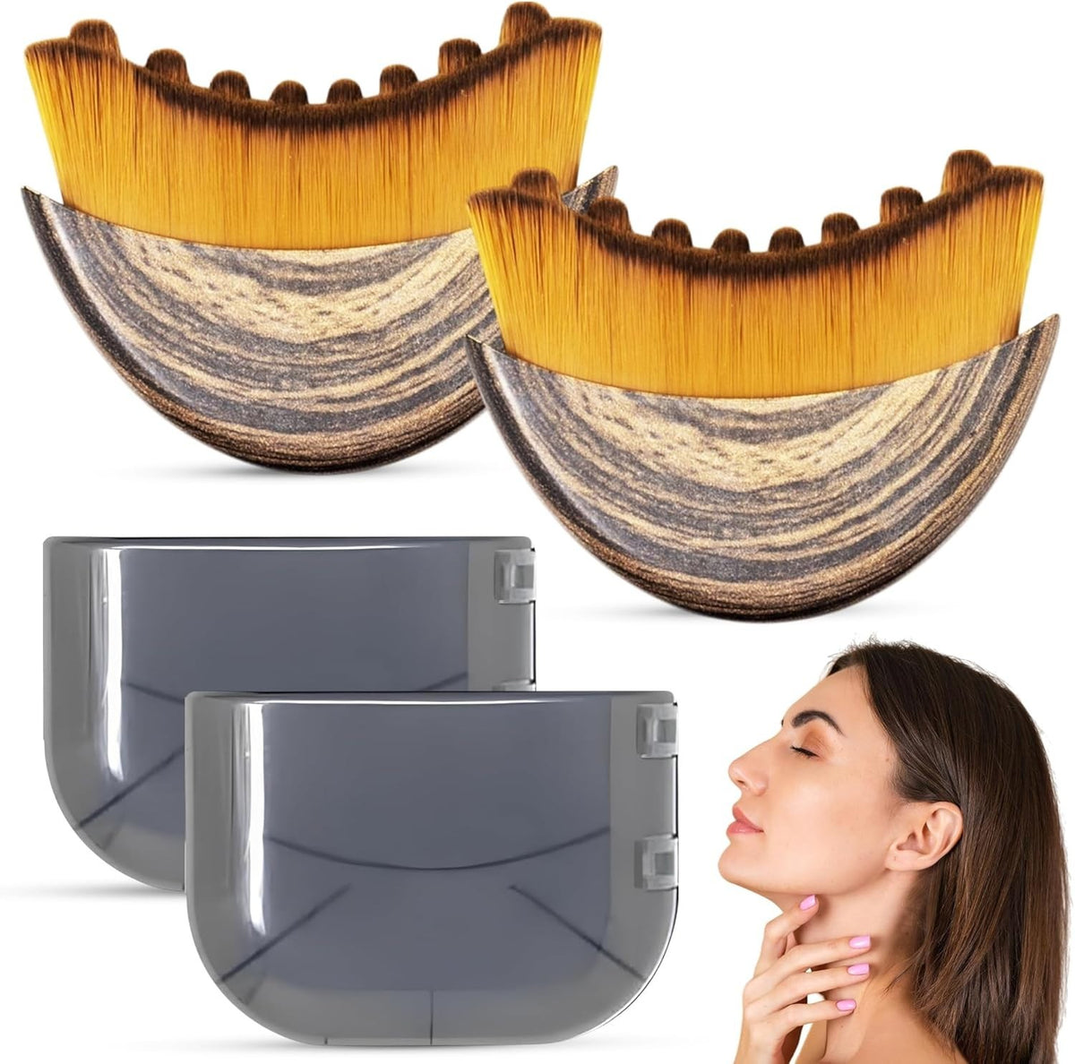 Manual Lymphatic Drainage Face Brush for Sculpting & Glowing Skin