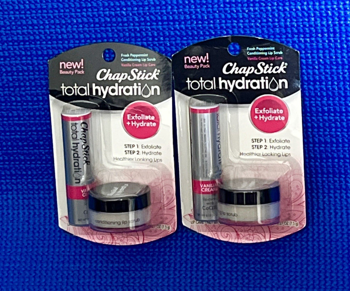 2-Pack Hydrating ChapStick Lip Balm - Exfoliate & Moisturize