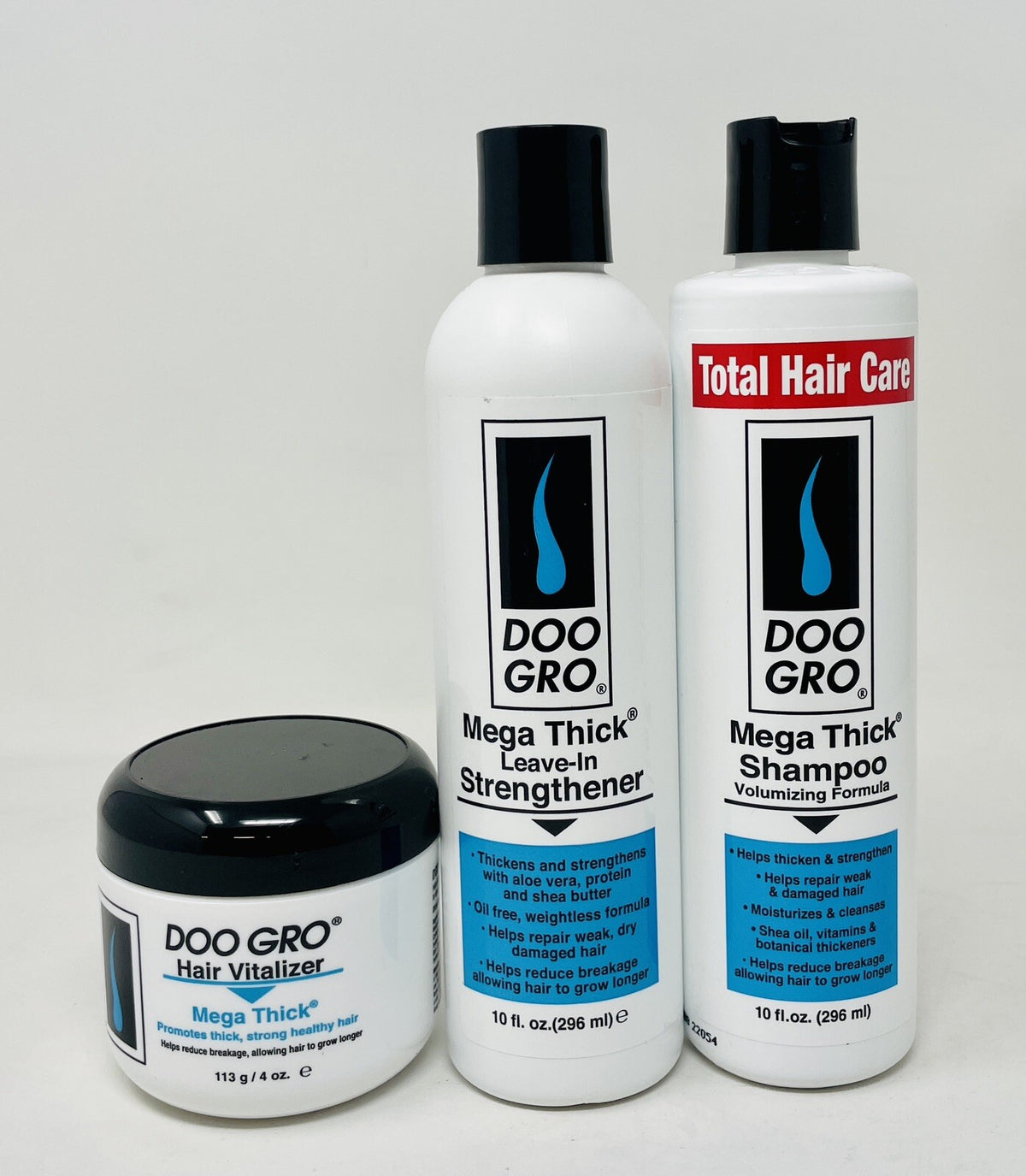 Doo Gro Mega Thick Hair Vitalizer & Shampoo Kit - Reduce Breakage