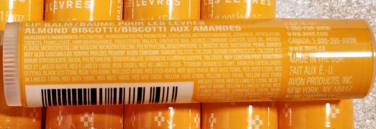 Almond Biscotti Lip Balm Set - 10 Pack, 0.15 oz Each, Moisturizing