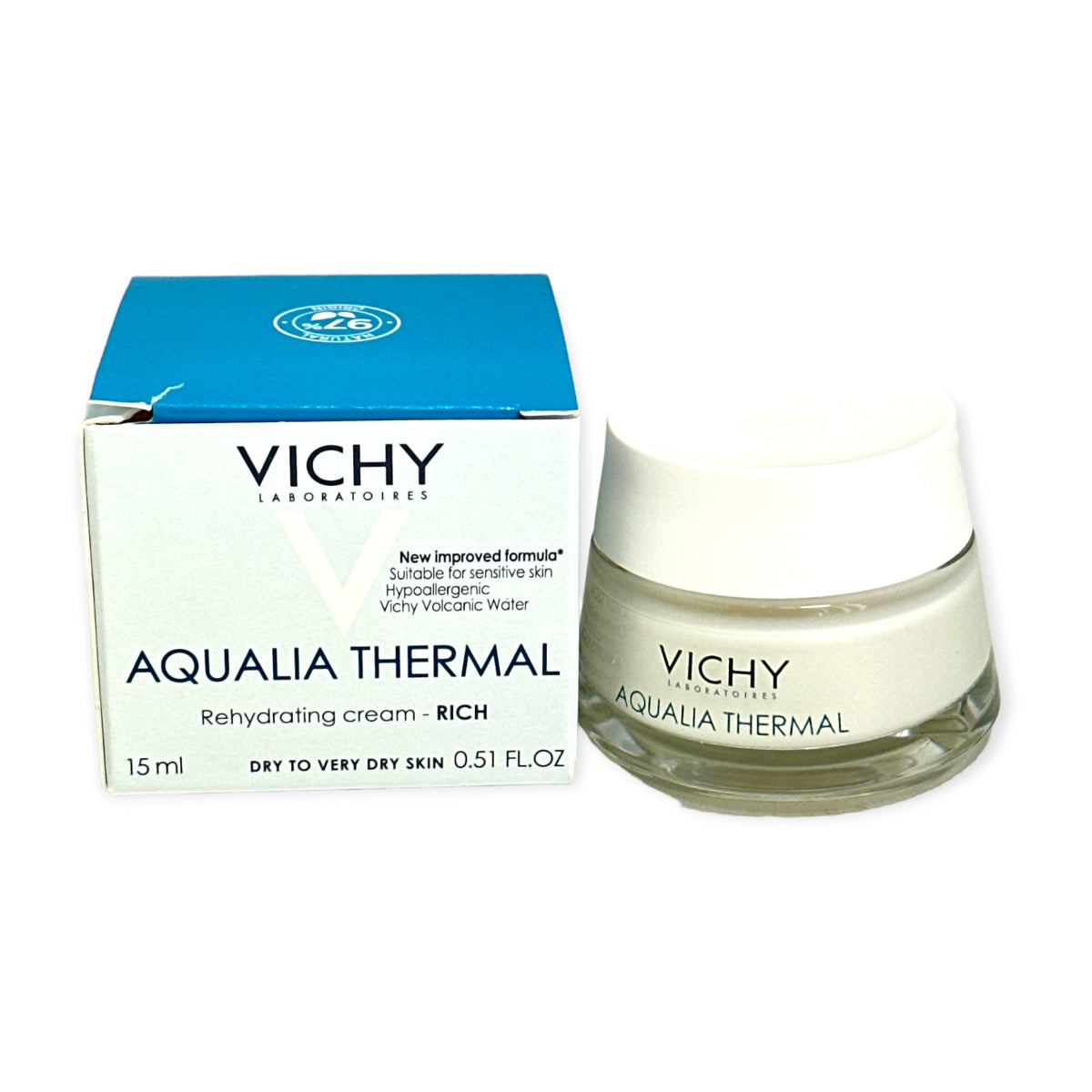 Aqualia Thermal Rehydrating Cream Rich - Dry to Very Dry Skin 0.51oz