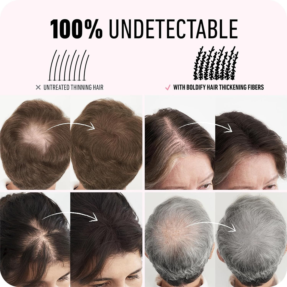 Water-Resistant Hair Thickening Fibers - Dark Brown
