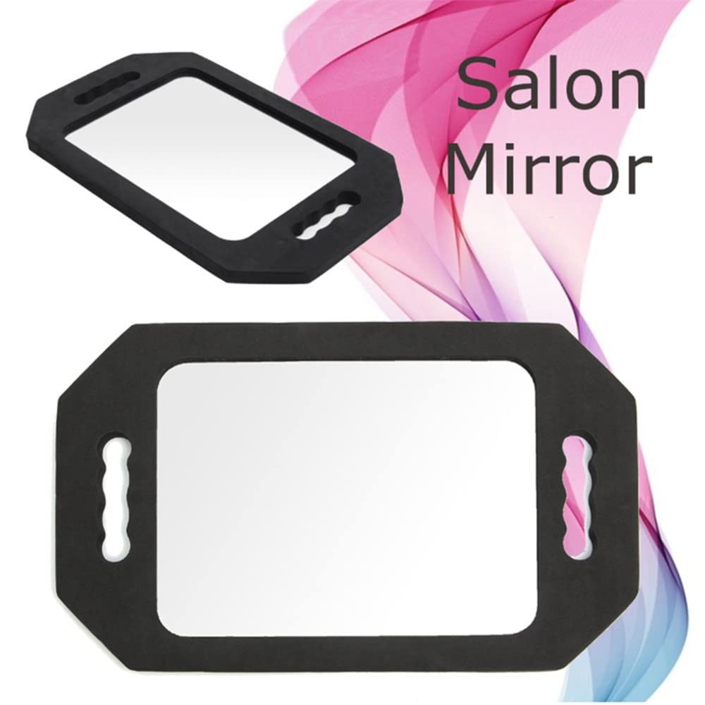 Large Handheld Barber Mirror 16x10 Inch Hair Styling Tool with Handle