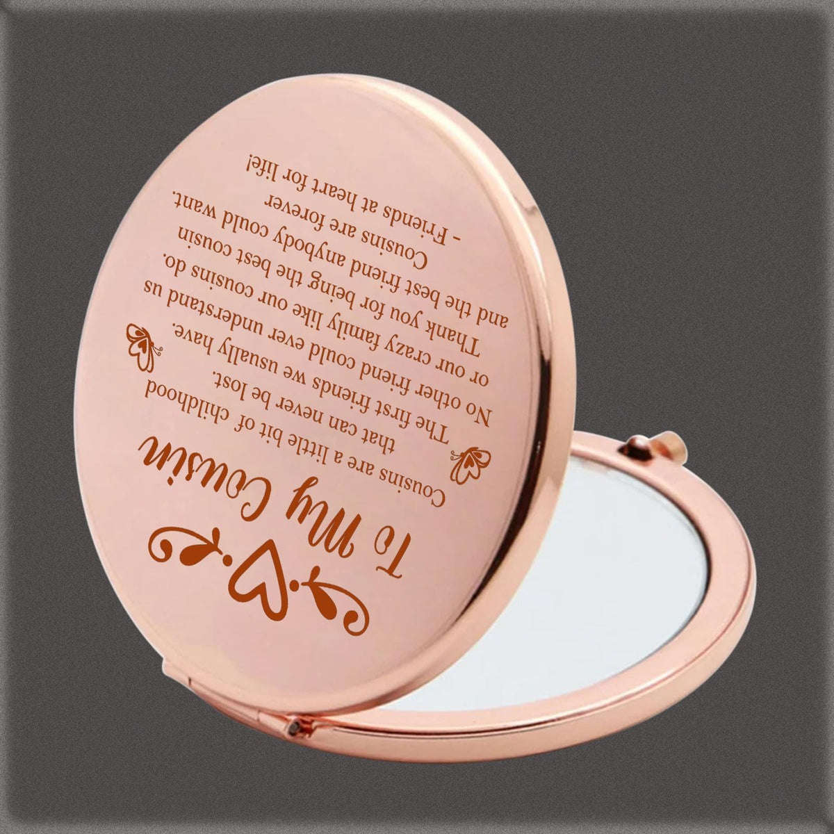 Personalized Compact Pocket Mirror for Women BFF Friendship Gift