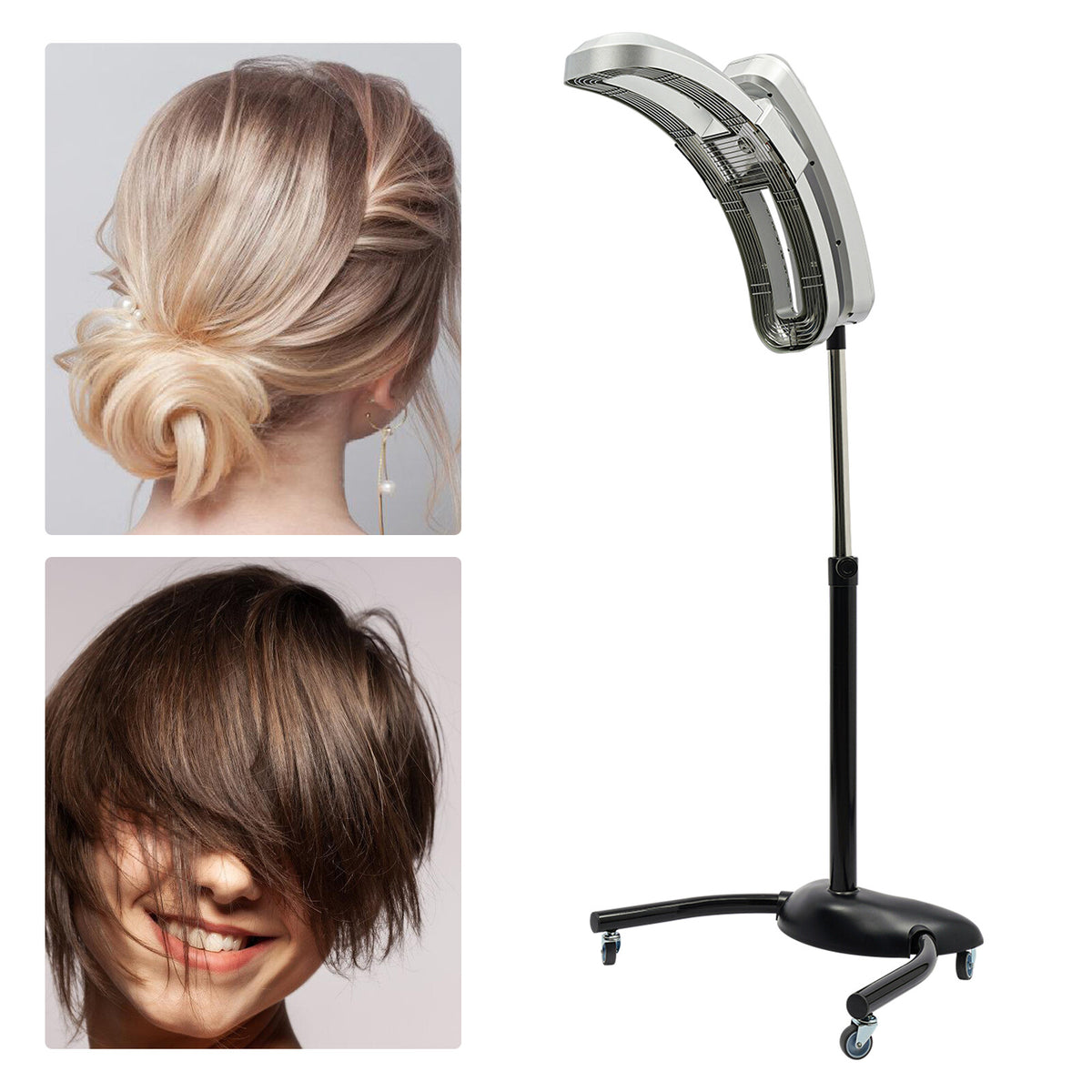 Professional Stand-Up Hair Dryer for Salon Styling and Perming