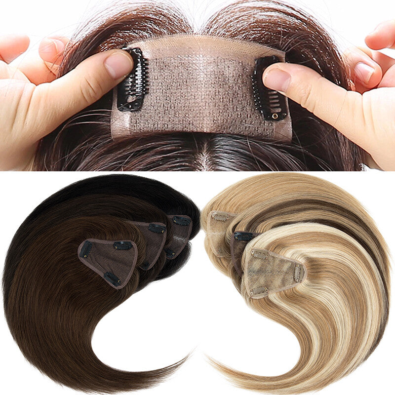 Clip-In Remy Human Hair Topper for Women with Thinning Hair
